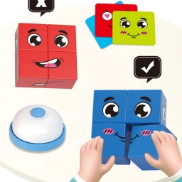 Juego Educativo Magic Cube Emoji Emociones con Timbre
