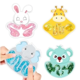 Squishy Laberinto Sensorial Antiestr�s con L�quido y Brillos