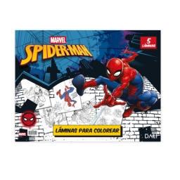 L�minas para Colorear Spiderman Marvel x5 Dali Actividades Infantiles