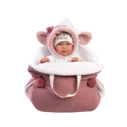 Mu�eca Llorens Mimi Perrito Smile 40 cm con Portabeb� Rosa