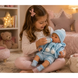 Mu�eco Llorens Miguel 42 cm Beb� Realista con Sonido y Llanto