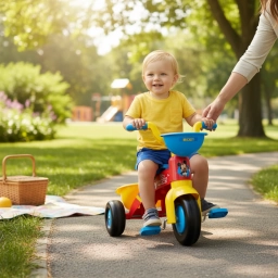 Triciclo Infantil Mickey Disney Injusa Con Canasto y Ba�l | 3 Ruedas