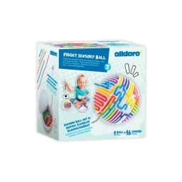 Pelota Sensorial Alldoro 11 cm con 16 Bandas de Silicona