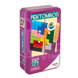 Pentomin�s Cayro en Caja Met�lica Juego de L�gica y Figuras