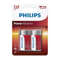 Pilas Philips PowerLife Alcalinas C LR14 1.5V Bl�ster x2