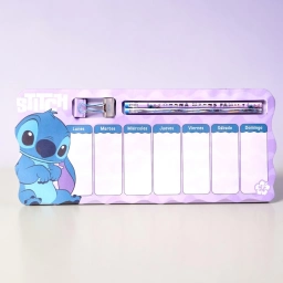 Planificador Semanal Stitch Mooving Con Accesorios Y Hojas De Notas