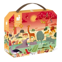 Puzzle Janod Reserva de Animales 54 Piezas en Valija