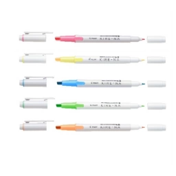 Resaltador Pilot Kire-Na Doble Punta 0.5 mm y 3.3 mm Fluorescente