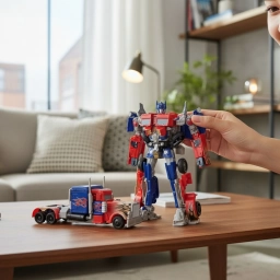 Robot Transformer Gigante Convertible en Cami�n | Figura Transformable 38 cm Caja Grande