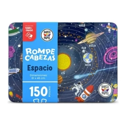 Rompecabezas En Lata El Espacio 150 Piezas Barco de Papel