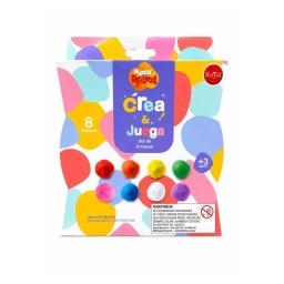 Set 8 Masas de Colores Royal Crea y Juega 100 g