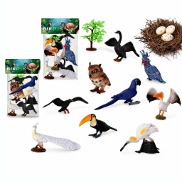 Set de Aves Salvajes con Accesorios en Bolsa Figuras de Animales