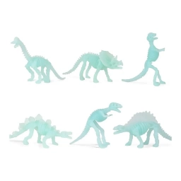 Set Mini Dinosaurios F�siles Brillan En La Oscuridad 6 Piezas