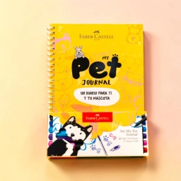 Set Pet Journal Faber-Castell Perro Agenda con Marcadores, Bolígrafos y Stickers