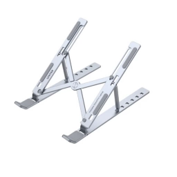 Soporte para Notebook Unitek de Aluminio Plegable Ajustable 6 Niveles Color Plata