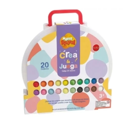 Valija 20 Masas de Colores Royal Crea y Juega 45 g